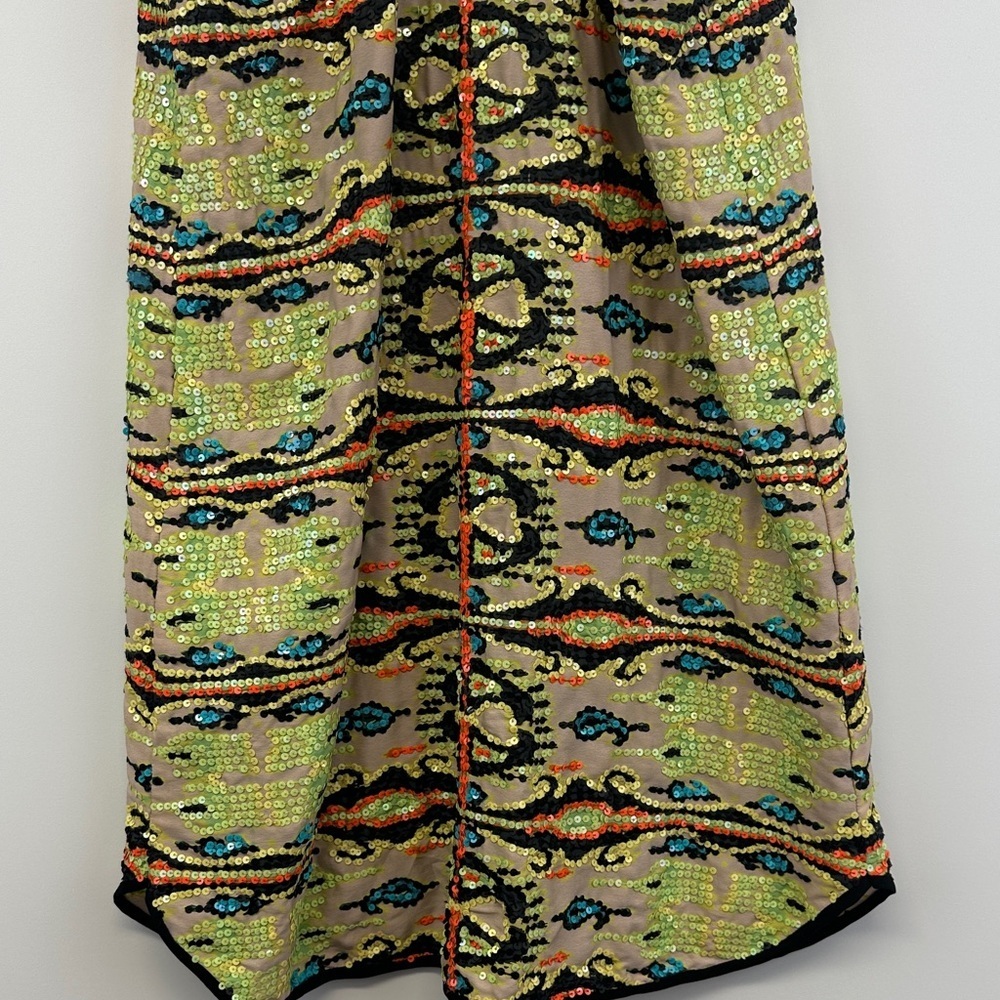 Rapsodia Sequin Kaleidoscope Print Racerback Tank Mini Dress XS - Picture 9 of 9